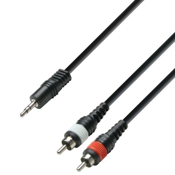 Mynd af Adam Hall RCA í minijack - 6m