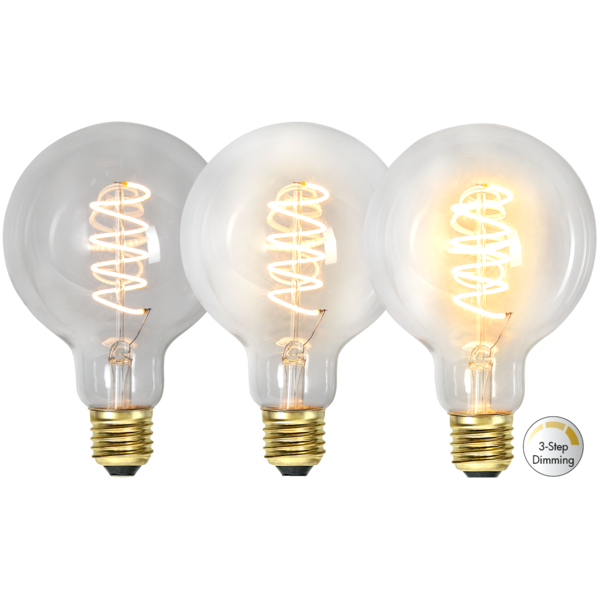 Mynd af LED LAMP E27 G95 3-STEP CLICK