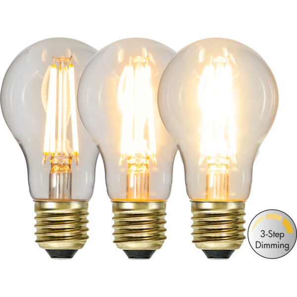 Mynd af LED LAMP E27 A60 3-STEP CLICK