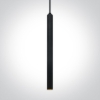 Mynd af 8W COB LED Black body Brass reflector pendant