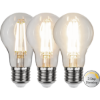 Mynd af E27 6,5W LED800Lm glær 3 ste