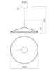 Mynd af Orbit 80cm hangandi svart