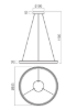 Mynd af Vance 65cm hangandi svart