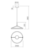 Mynd af Orbit 40cm hangandi hvítt