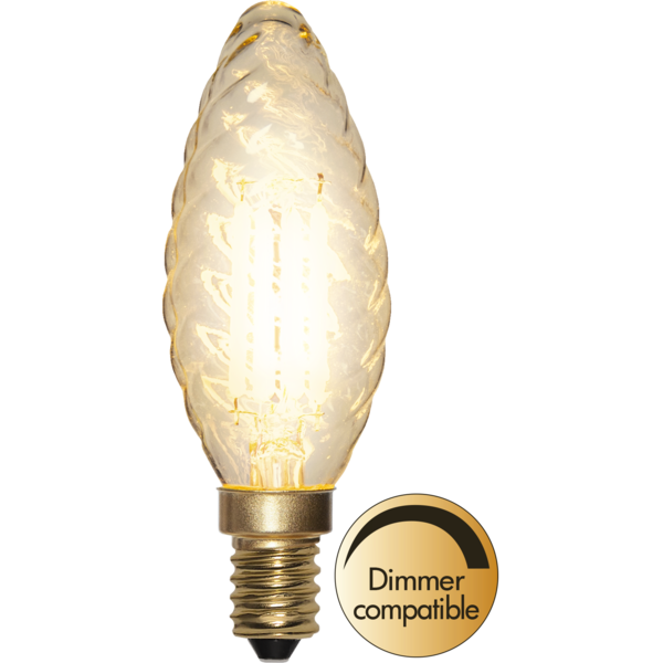 Mynd af LED PERA E14 kerti/snúin
