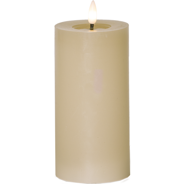 Mynd af Pillar kerti 15cm beige