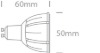 Mynd af LED pera 7W GU10