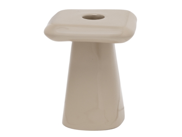 Mynd af Candle Holder Roca Small Warm Grey