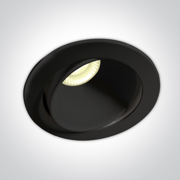 Mynd af 8w dark light stillanlegt svart