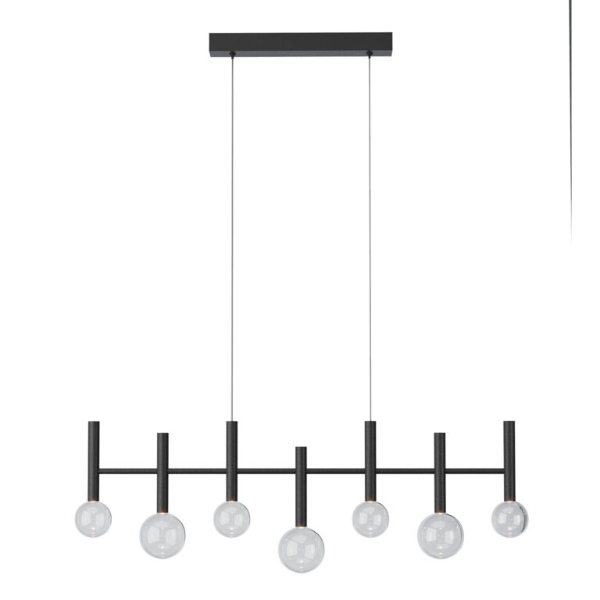 Mynd af Bolla 7* Linear hangandi ljós Svart