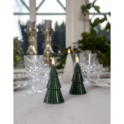 Mynd af Jólakerti 15 cm. m/timer