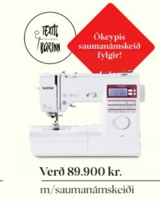 Mynd af Brother A50 með kaupauka "skapandi fatabreytingar"