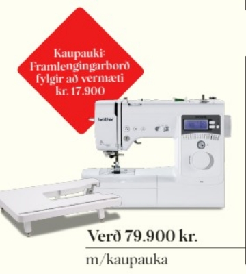Mynd af Brother A16 með kaupauka