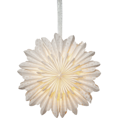 Mynd af Star Cloud stjarna í glugga 45 cm.  Hvít